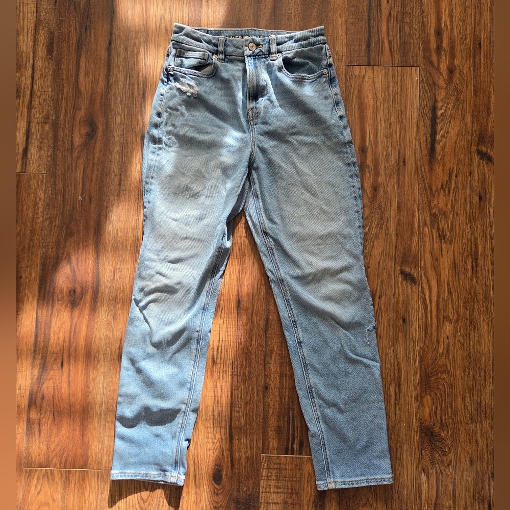American Eagle Outfitters Light Blue Straight Leg Jeans